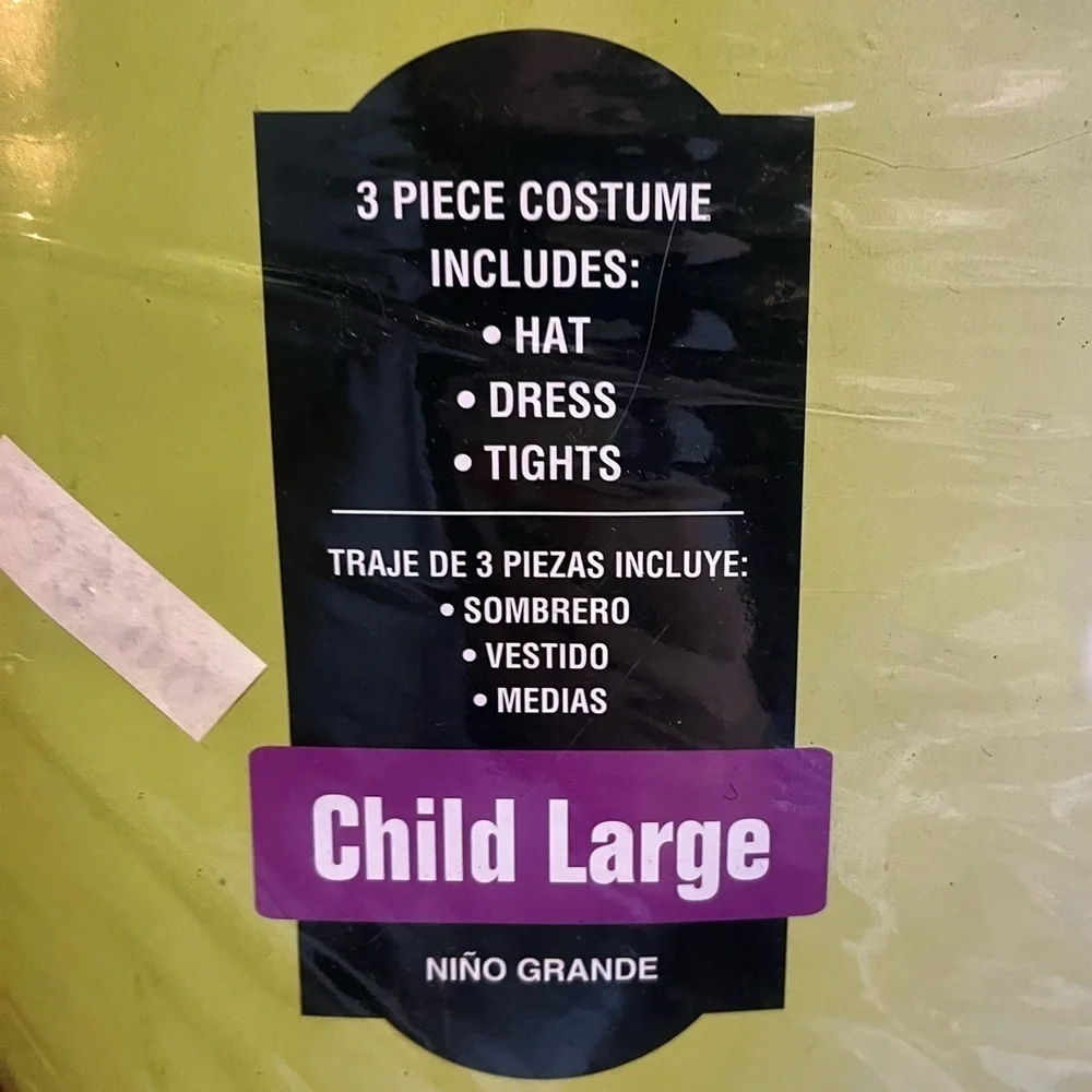 NEW Rainbow Witch dress dress up Costume kids Large (12/14)